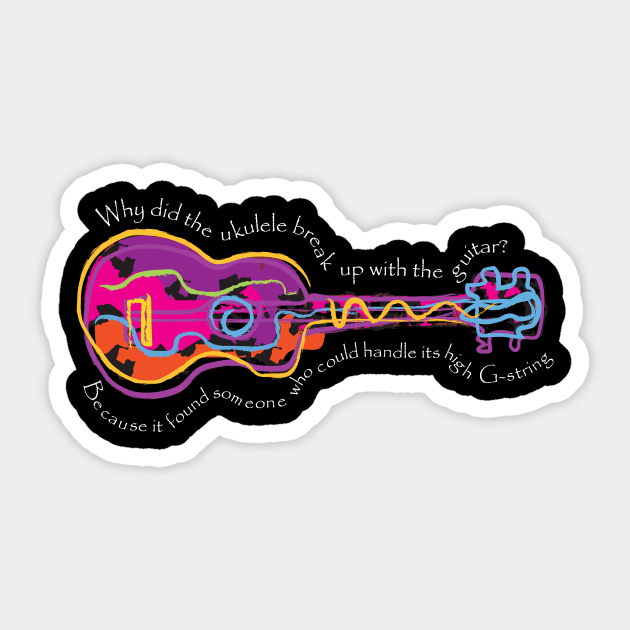 Ukulele Funny Quote Sticker by jazzworldquest